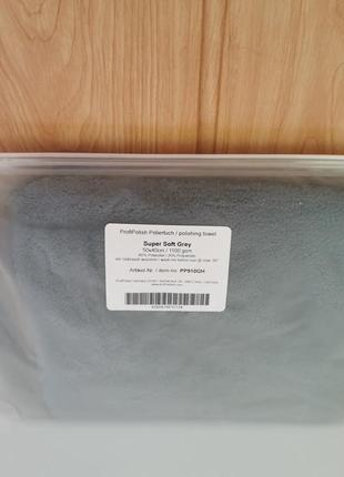 Profipolish korea super soft grey_полотенце из микрофибры (50x40 см)5 фото