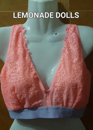 Кружевной красивый мягкий топ лиф бра р.m от lemonade dolls