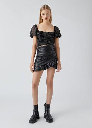 Женский топ в горошек