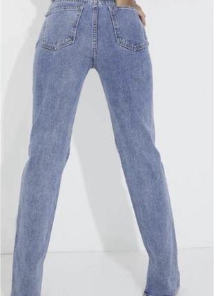 Шикарні нові  джинси з розрізами розмір м3 фото