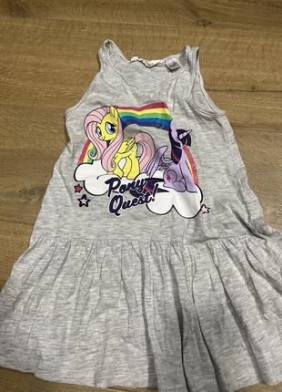 Сарафан hm 2-4 года милая пони