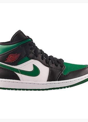 Кроссовки jordan nike1 mid green toe.eur-43