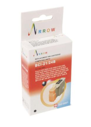 Картридж arrow canon bci-21bk/bci-24bk black (bci21/24b)