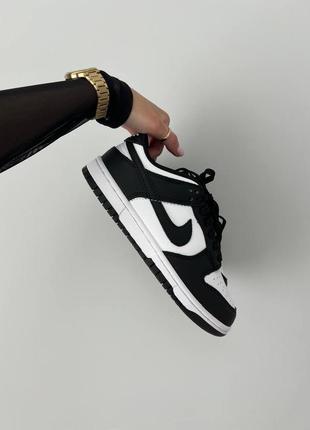 Nike sb dunk low black/white premium 🔂7 фото
