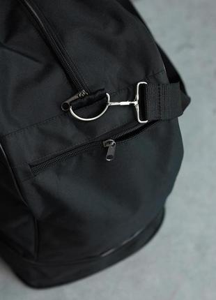 Дорожня сумка under armour чорна, чорне лого (мал.)6 фото