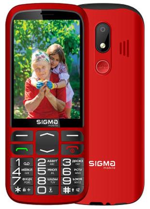 Мобильный телефон sigma comfort 50 optima type-c red (4827798122327)