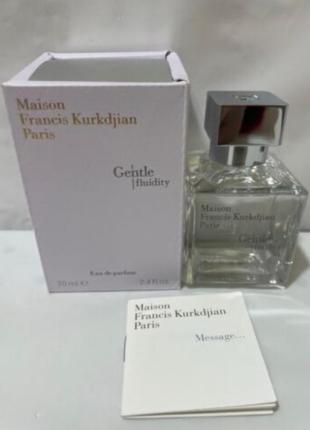 Парфумована вода gentle fluidity silver 
maison francis kurkdjian