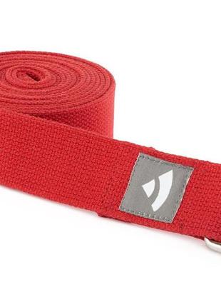 Ремінь для йоги asana belt pro bodhi червоний 300×3.8 см