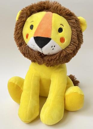 Мягкая игрушка лев яркий лев желтый лёва