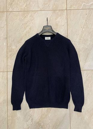 Свитер джемпер свитшот синий базовый yves saint laurent