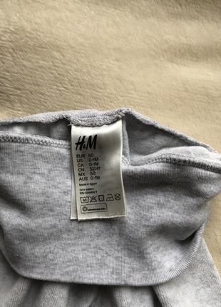 Сірі штани h&m 50-56 см 0-2 місяці3 фото
