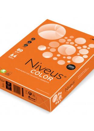 Бумага mondi niveus color intensive orange a4, 80g, 500sh (a4.80.nvi.or43.500)
