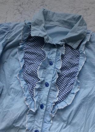 Винтажная хлопковая блуза1 фото