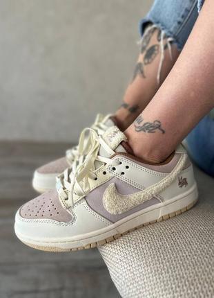 Кросівки nike dunk low retro rabbit fossil stone1 фото