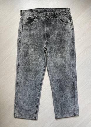 Джинси wrangler vintage grey acid wash polar