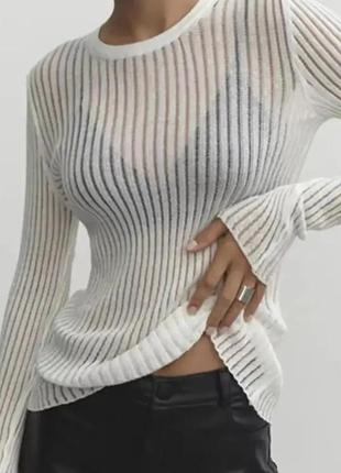 Лонг чорний прозорий