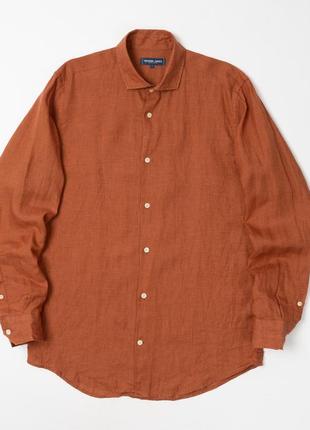 Frescobol carioca linen long sleeve shirt мужская рубашка