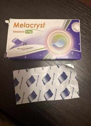 Мелакрист 3g melacryst films. 20 пленок от бессонницы