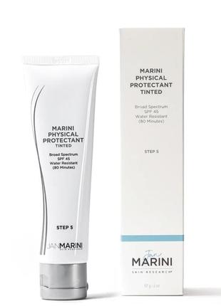 Елітний сонцезахисний крем janmarini physical protectant spf 45