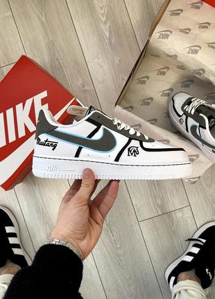 Nike air force 1 white&grey mustang