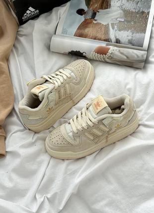 Кроссовки adidas forum beige