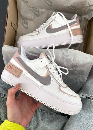 🫶🏻жіночі кросівки air force shadow peach🫶🏻