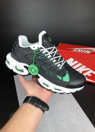 Чоловічі кросівки nike air max terrascape plus🔥 чорні з білим\зелені