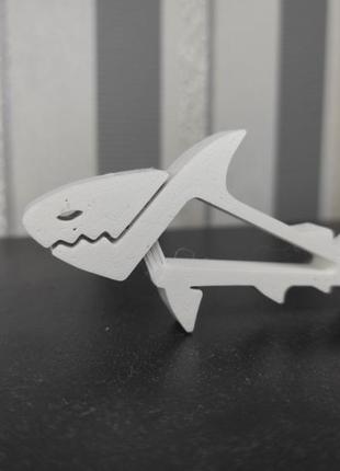 Акула прищепка фиксатор - 3d печать