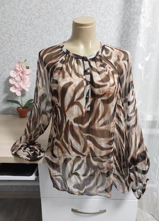 Блуза m&s 100% шовк.