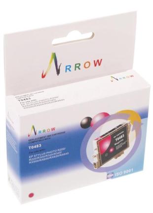 Картридж arrow epson stph r200/r340/rx620 magenta (a-t0483)