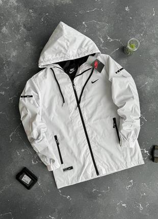 Спортивна вітровка найк біла | чоловічі фірмові вітрівки nike