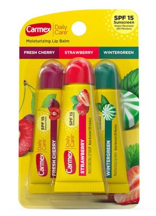 Carmex classic бальзам для губ в тюбику 3шт