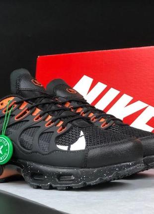 Мужские кроссовки air max 1s men🔥 черные с белым\оранжевые