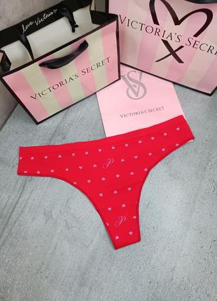 Безшовні трусики-стрінги. pink. victoria's secret. оригінал 🇺🇸