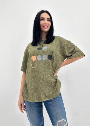 Базова жіноча футболка вільного крою з принтом туреччина9 фото