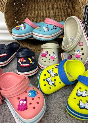 Дитячі крокси crocs kids' crocband clog для хлопчиків і дівчаток