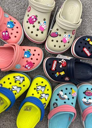 Дитячі крокси crocs kids' crocband clog для хлопчиків і дівчаток