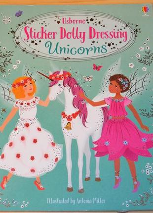 Sticker dolly dressing, дитяча книга англійською