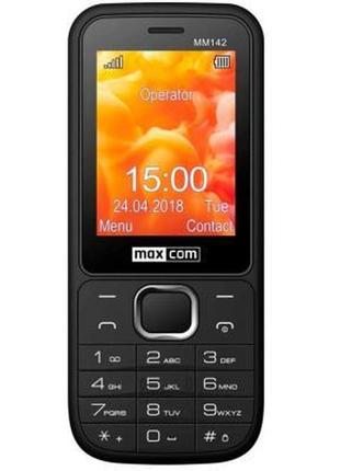 Мобільний телефон maxcom mm142 black