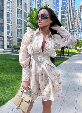 Летнее платье в стиле zimmermann