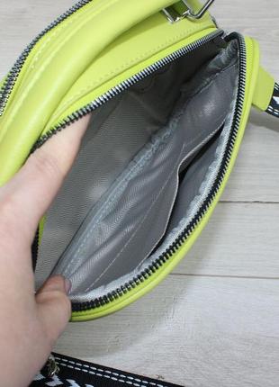 Женская стильная и качественная сумка из эко кожи лайм8 фото