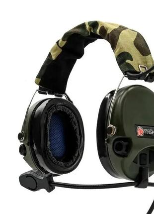 Активні навушники з гарнітурою tactical-sky msa sordin headset