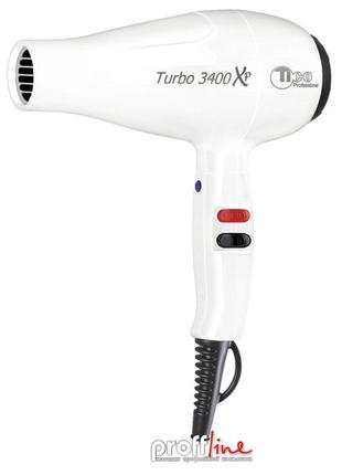 Фен для волосся з іонізацією tico professional turbo 3400 ion white 2200 вт білий (100001ionwt)