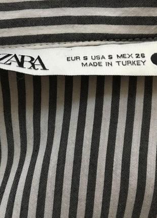 Сорочка довга в смужку zara свіжі колекції!3 фото