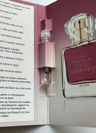 Листівка з пробним зразком парфумної води avon тта everlasting2 фото