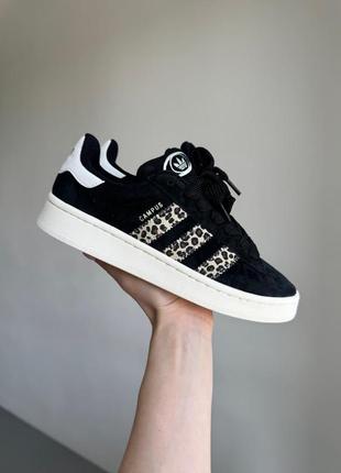 Кроссовки adidas campus “black/leopard”