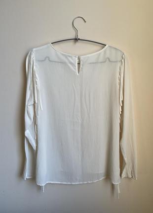 Шелковая блуза с бахромой amuse норвегия2 фото