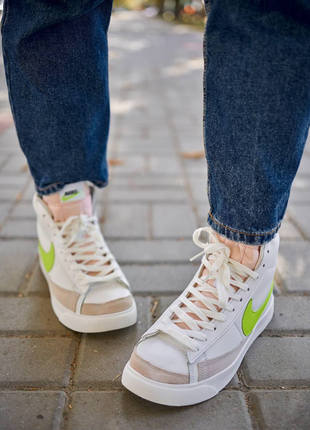 Nike blazer high green logo4 фото