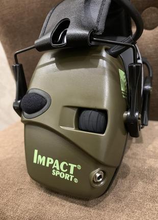Навушники активні шумозаглушувальні impact sport (зелені)