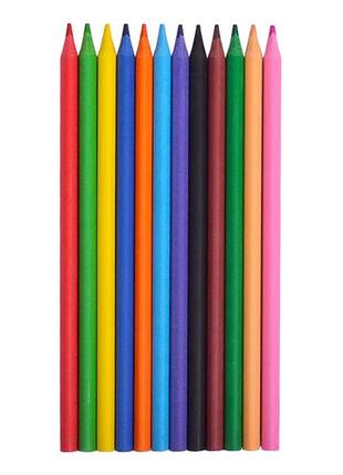 Олівець 12 кольорів cr-888t, еластичний у тубусі "с"3 фото